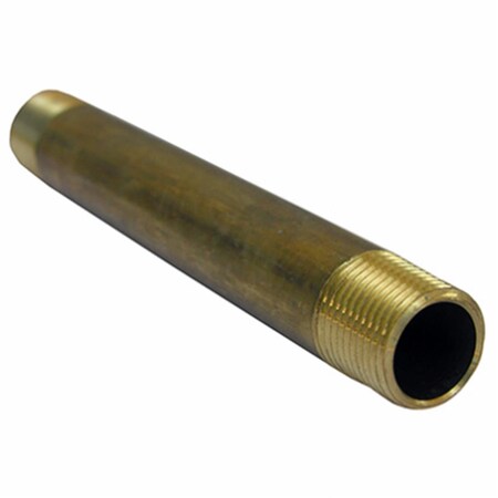 Disston 0.375 Male Pipe Thread x 5 Long Brass Nipple 208263